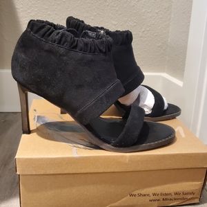 Black heel sandals shaye